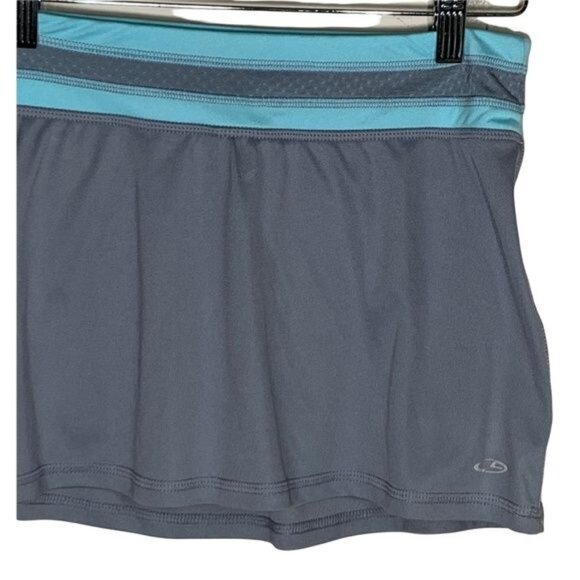 Champion Duo Dry Active Skort XS Gray Blue Tennis Running Gym Skirt - Picture 3 of 13